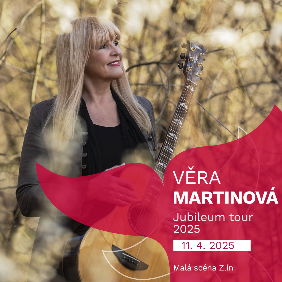 Věra Martinová ve Zlíně! Nenechte si ujít 11. 4. narozeninový koncert na Malé scéně